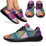 Triangle Bohemian Mandala Pattern Print Sport Shoes GearFrost