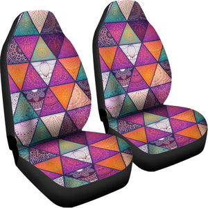 Triangle Bohemian Mandala Pattern Print Universal Fit Car Seat Covers
