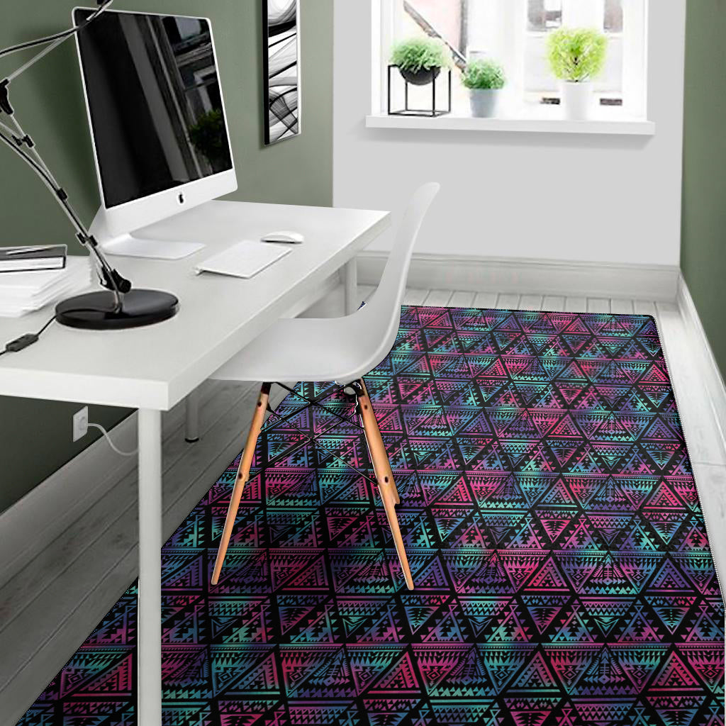 Triangle Ethnic Navajo Pattern Print Area Rug