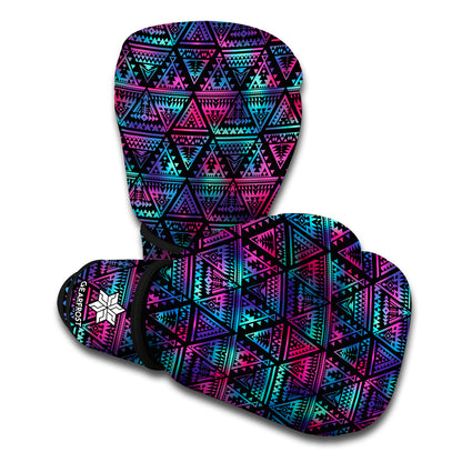 Triangle Ethnic Navajo Pattern Print Boxing Gloves