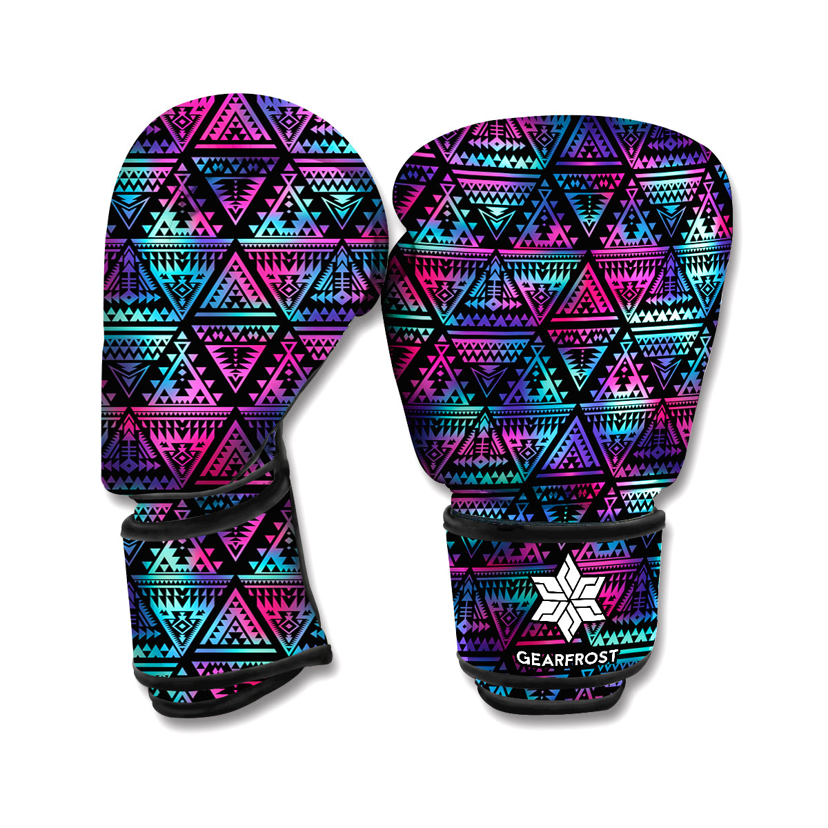 Triangle Ethnic Navajo Pattern Print Boxing Gloves