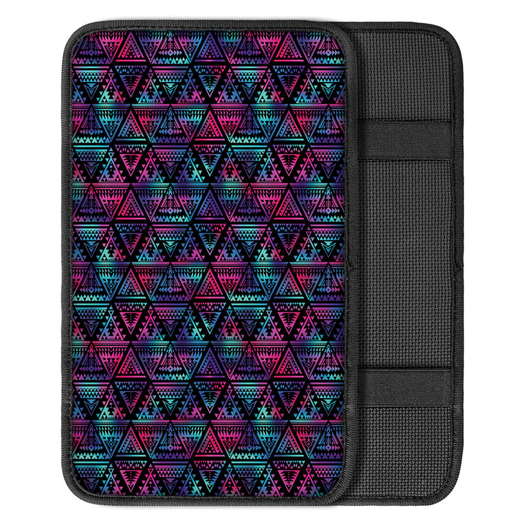 Triangle Ethnic Navajo Pattern Print Car Center Console Cover