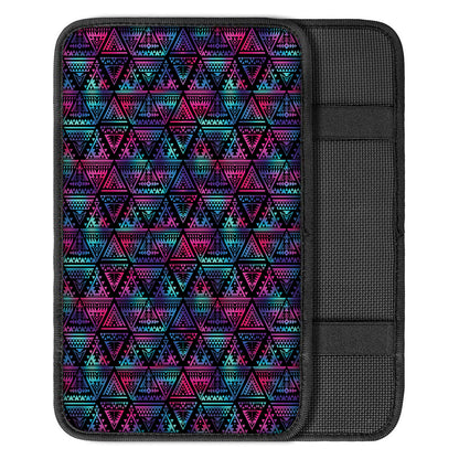 Triangle Ethnic Navajo Pattern Print Car Center Console Cover