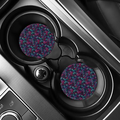 Triangle Ethnic Navajo Pattern Print Car Coasters