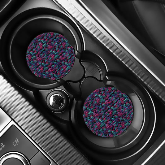 Triangle Ethnic Navajo Pattern Print Car Coasters
