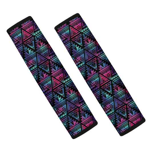 Triangle Ethnic Navajo Pattern Print Car Seat Belt Covers