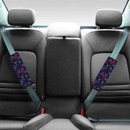 Triangle Ethnic Navajo Pattern Print Car Seat Belt Covers