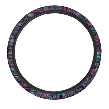 Triangle Ethnic Navajo Pattern Print Car Steering Wheel Cover