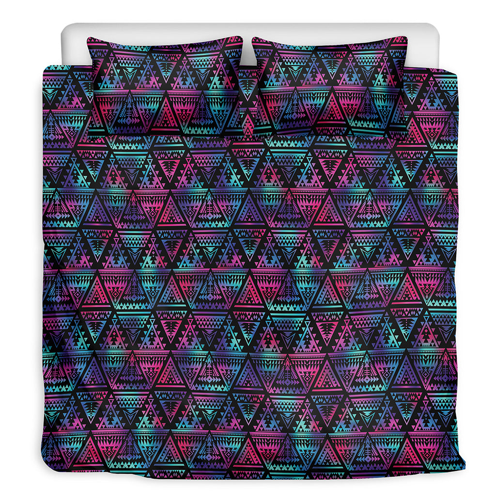 Triangle Ethnic Navajo Pattern Print Duvet Cover Bedding Set