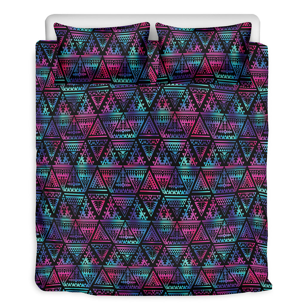Triangle Ethnic Navajo Pattern Print Duvet Cover Bedding Set