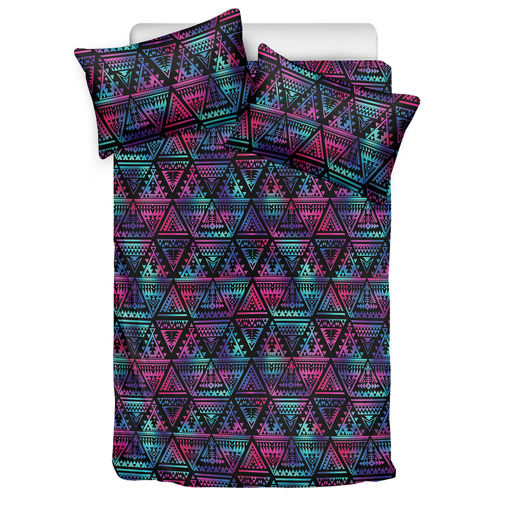 Triangle Ethnic Navajo Pattern Print Duvet Cover Bedding Set