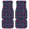 Triangle Ethnic Navajo Pattern Print Front and Back Car Floor Mats