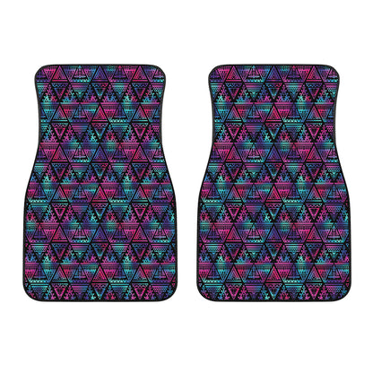 Triangle Ethnic Navajo Pattern Print Front Car Floor Mats