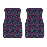 Triangle Ethnic Navajo Pattern Print Front Car Floor Mats