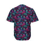 Triangle Ethnic Navajo Pattern Print Men's Baseball Jersey