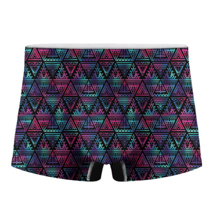 Triangle Ethnic Navajo Pattern Print Men's Boxer Briefs