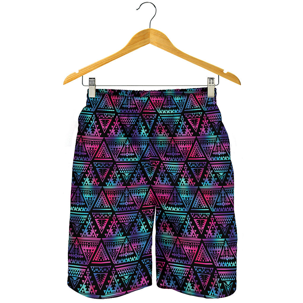 Triangle Ethnic Navajo Pattern Print Men's Shorts