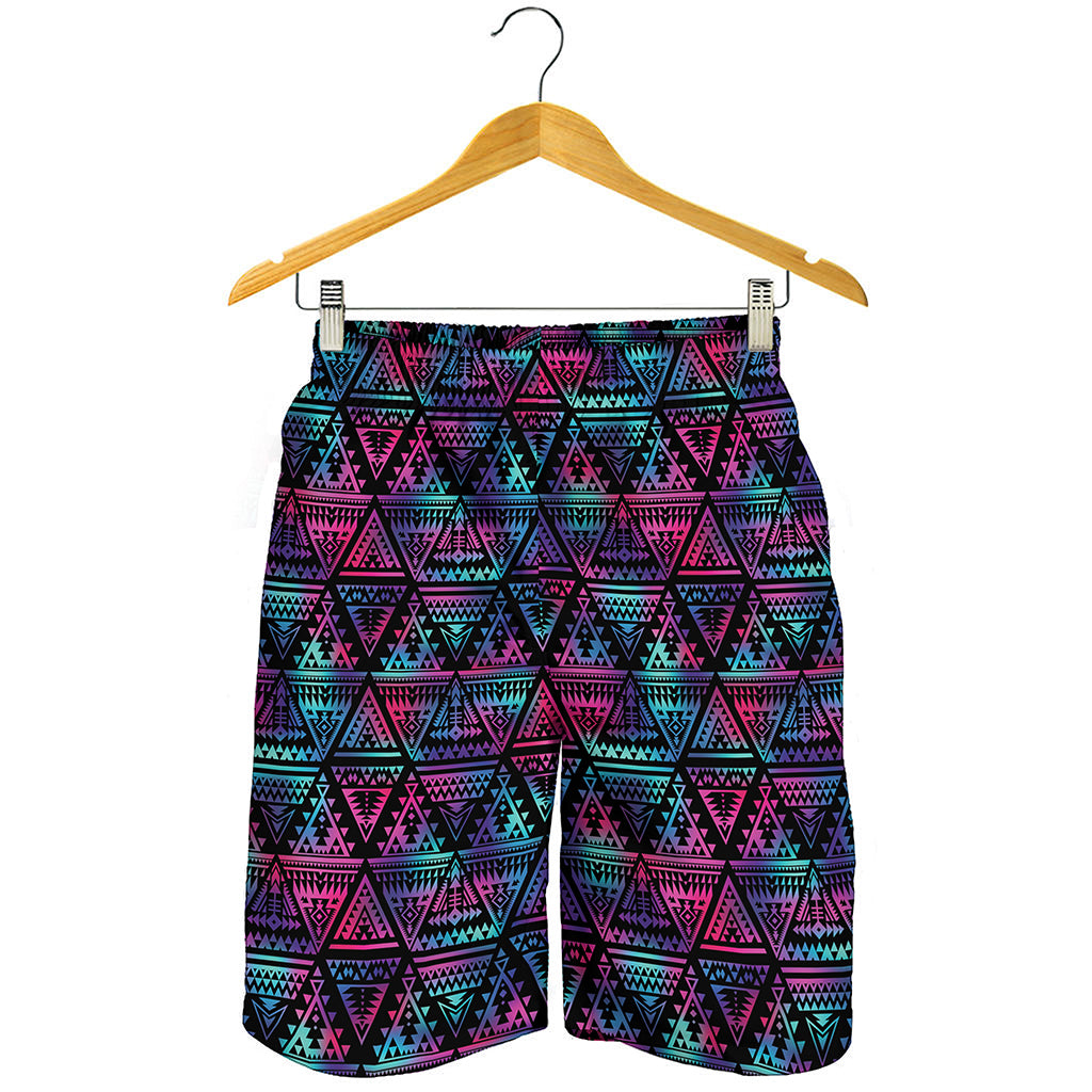 Triangle Ethnic Navajo Pattern Print Men's Shorts