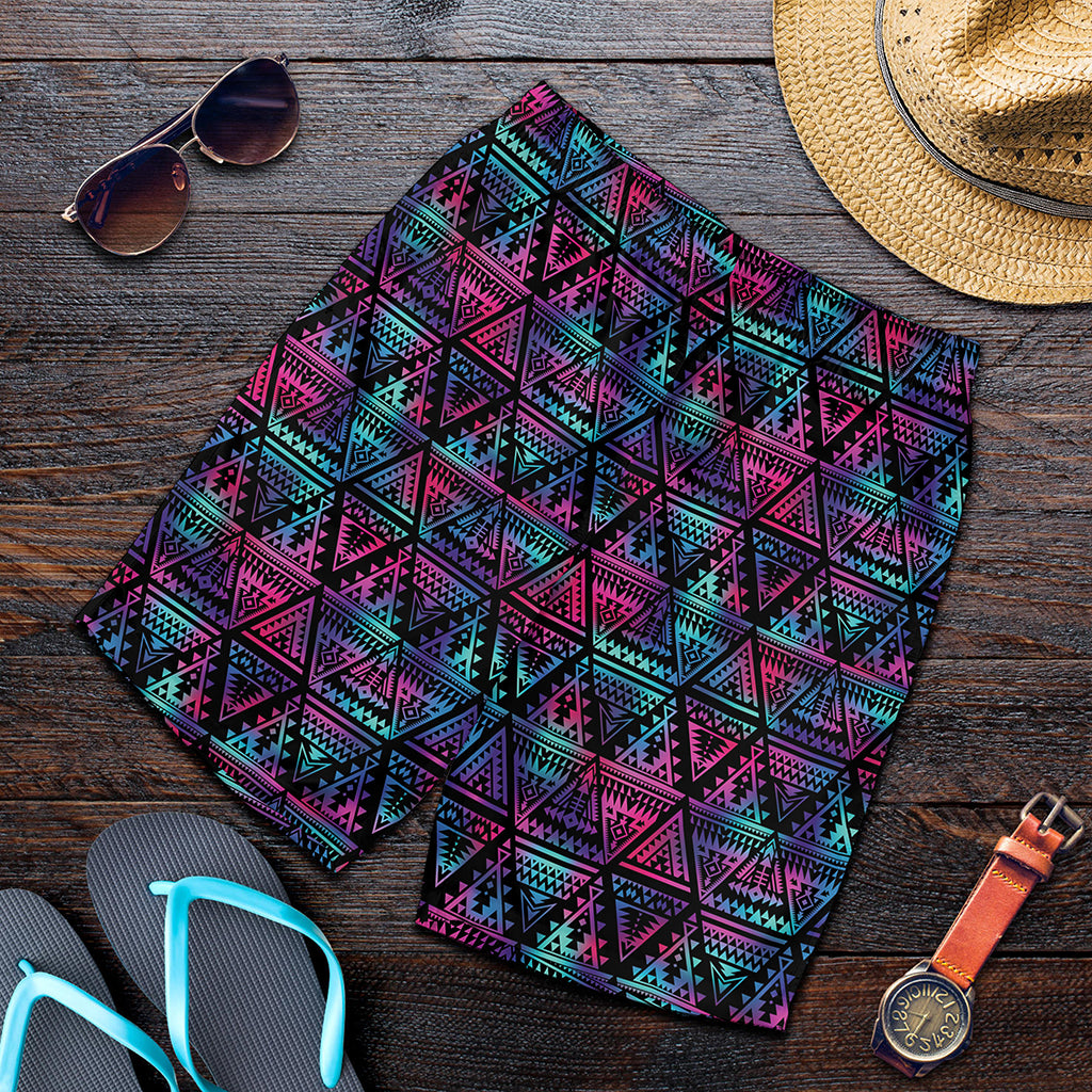 Triangle Ethnic Navajo Pattern Print Men's Shorts