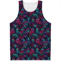 Triangle Ethnic Navajo Pattern Print Men's Tank Top