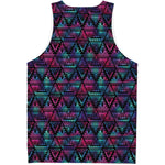 Triangle Ethnic Navajo Pattern Print Men's Tank Top