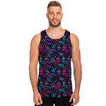 Triangle Ethnic Navajo Pattern Print Men's Tank Top