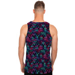 Triangle Ethnic Navajo Pattern Print Men's Tank Top