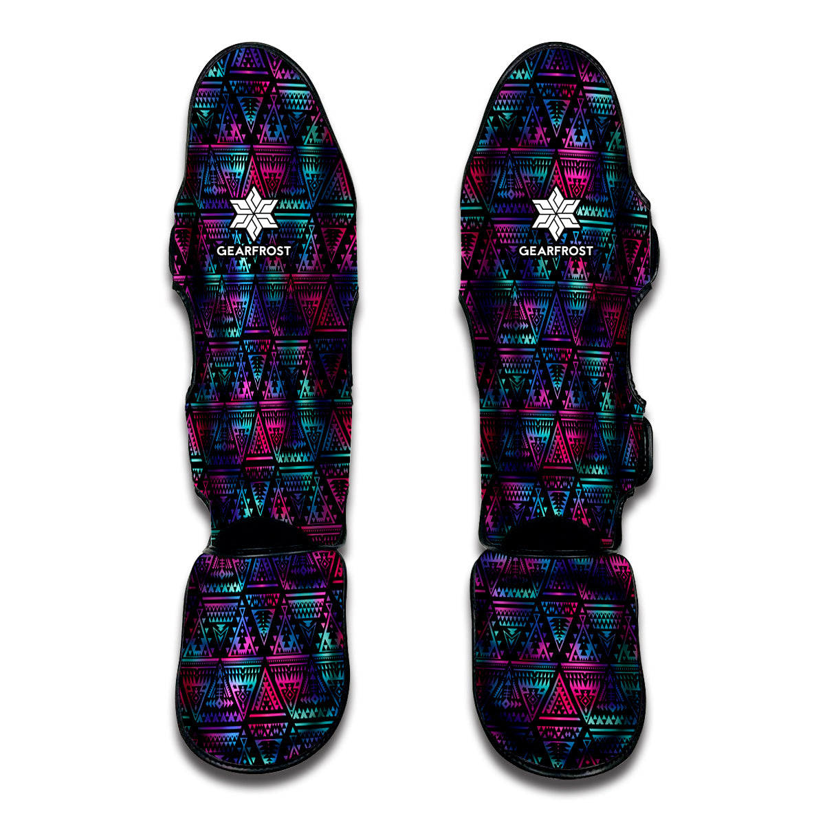 Triangle Ethnic Navajo Pattern Print Muay Thai Shin Guard