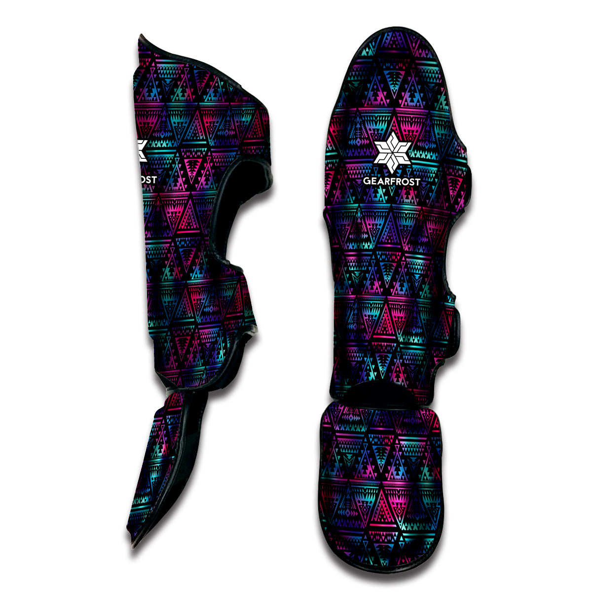 Triangle Ethnic Navajo Pattern Print Muay Thai Shin Guard