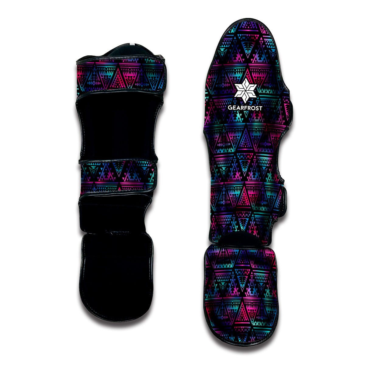 Triangle Ethnic Navajo Pattern Print Muay Thai Shin Guard