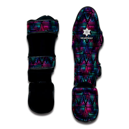 Triangle Ethnic Navajo Pattern Print Muay Thai Shin Guard