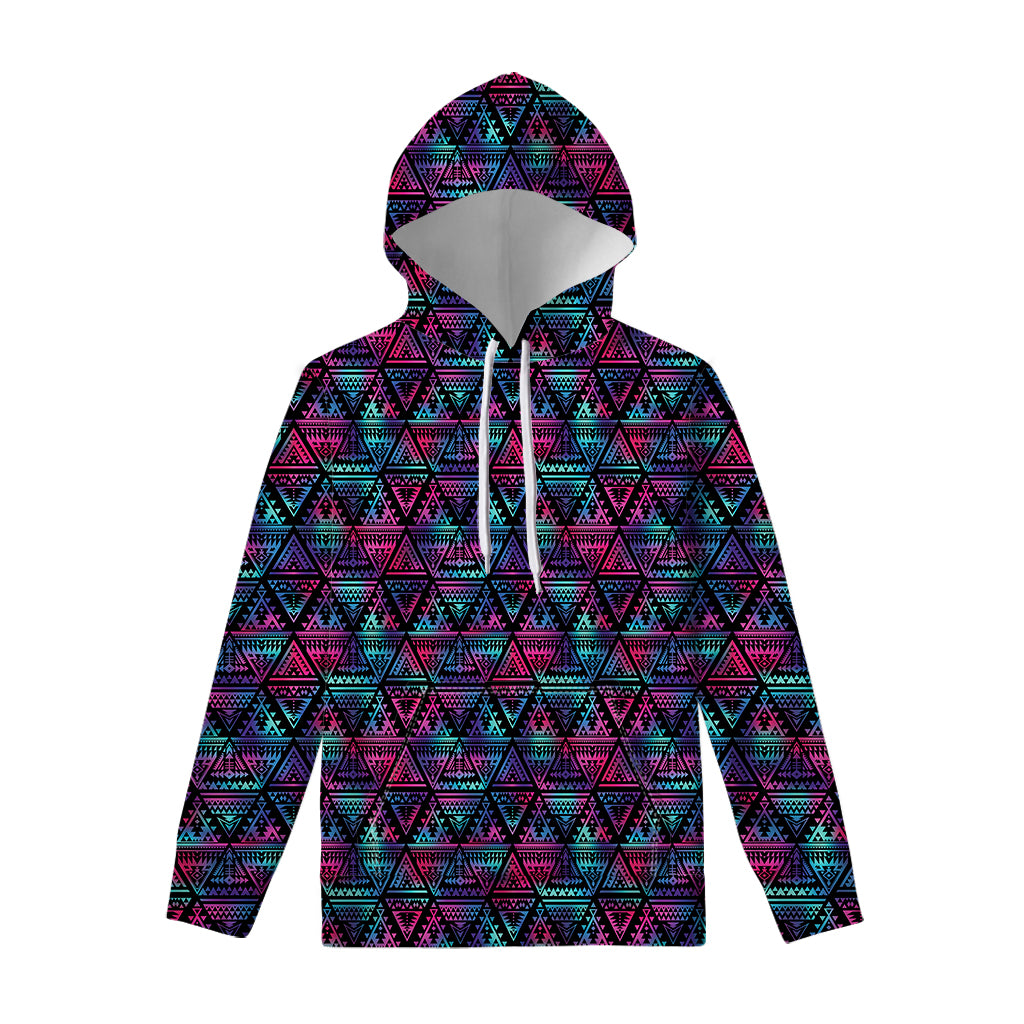 Triangle Ethnic Navajo Pattern Print Pullover Hoodie