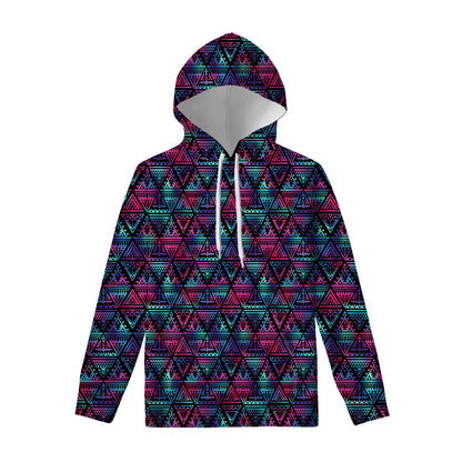 Triangle Ethnic Navajo Pattern Print Pullover Hoodie