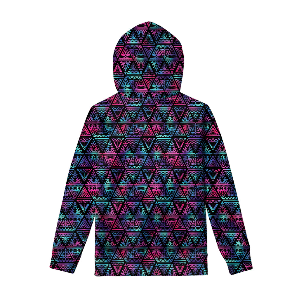 Triangle Ethnic Navajo Pattern Print Pullover Hoodie