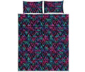 Triangle Ethnic Navajo Pattern Print Quilt Bed Set