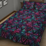 Triangle Ethnic Navajo Pattern Print Quilt Bed Set