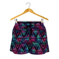 Triangle Ethnic Navajo Pattern Print Women's Shorts