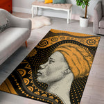 Tribal African Girl Print Area Rug