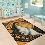 Tribal African Girl Print Area Rug