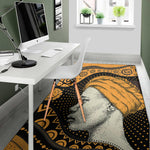Tribal African Girl Print Area Rug