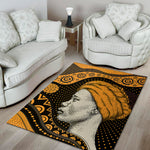 Tribal African Girl Print Area Rug