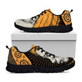Tribal African Girl Print Black Running Shoes