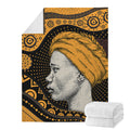 Tribal African Girl Print Blanket