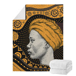 Tribal African Girl Print Blanket