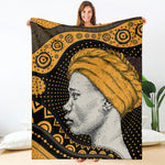 Tribal African Girl Print Blanket