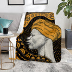 Tribal African Girl Print Blanket