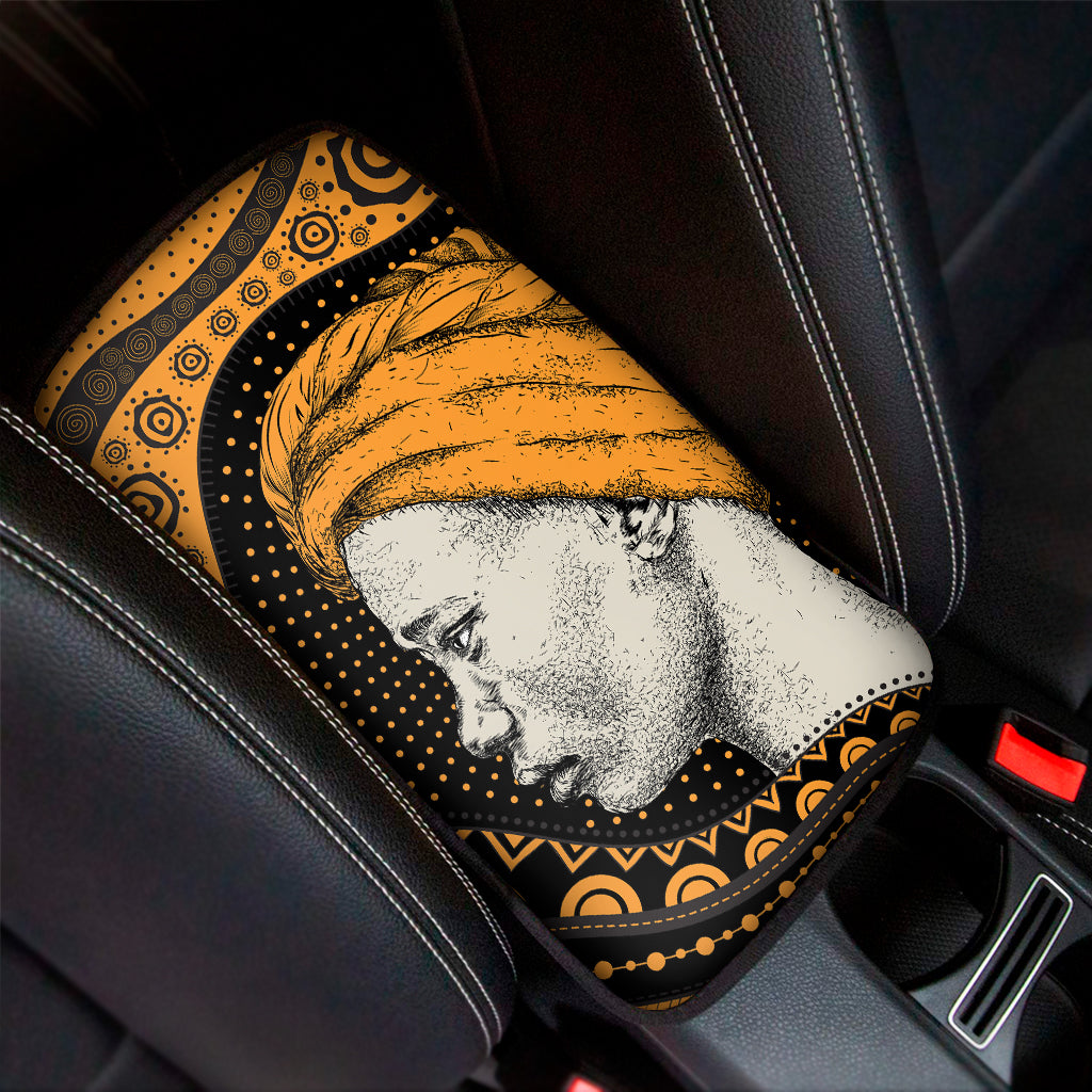 Tribal African Girl Print Car Center Console Cover
