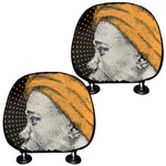 Tribal African Girl Print Car Headrest Covers