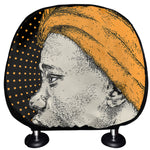 Tribal African Girl Print Car Headrest Covers