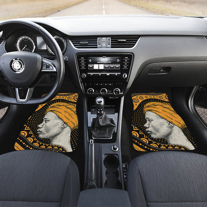Tribal African Girl Print Front Car Floor Mats